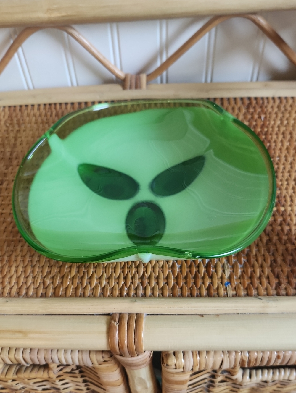 Vintage Cased Art Glass Bowl